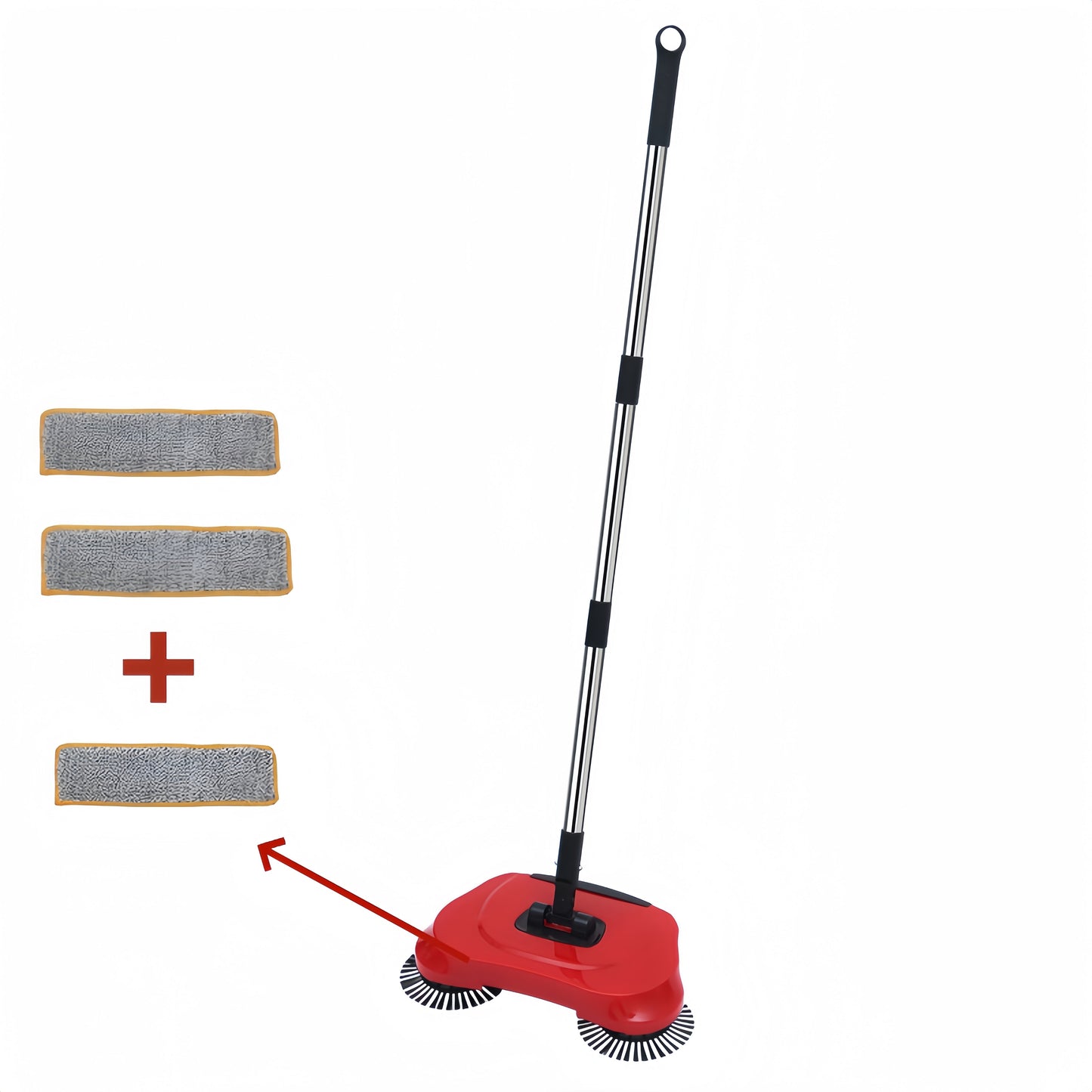 Effortlessly Clean Hardwood & Tile with Our 3-in-1 Multifunctional Hand Push Sweeper & Vacuum - Removes Garbage, Pet Hair & Dust without the Need for Batteries! Ideal for Bedroom, Kitchen, Living Room - Perfect Holiday Gift for Christmas or Thanksgiving.