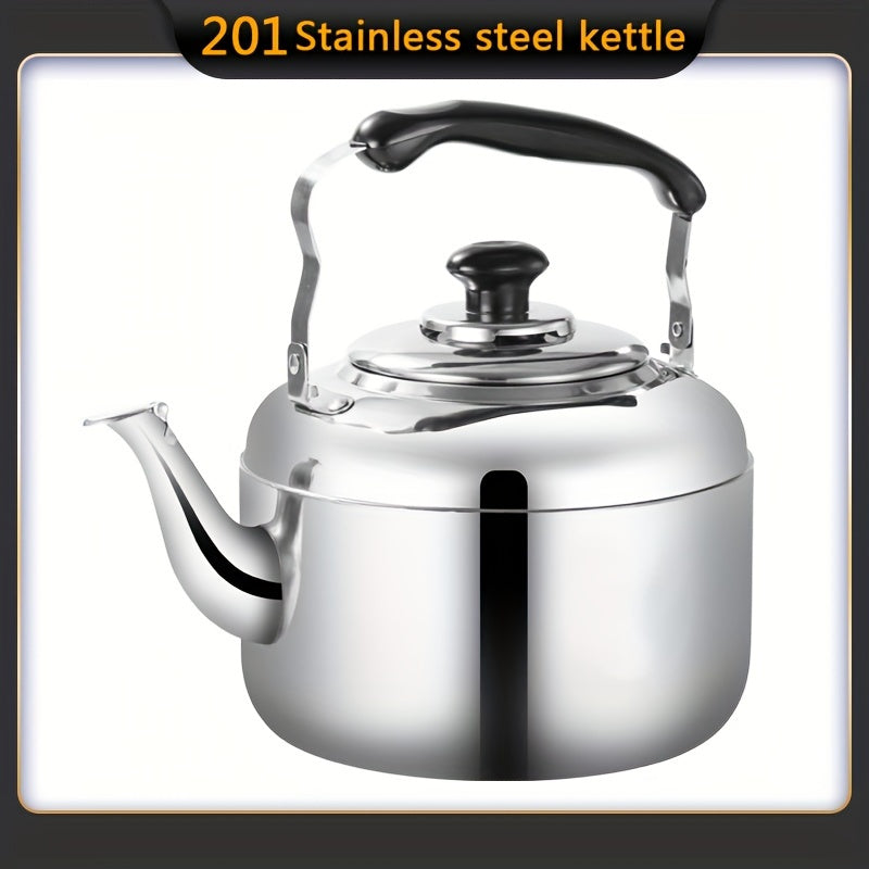 1 piece of Stovetop Tea Kettles, 4L Stainless Steel Kettle suitable for Electromagnetic and Gas Stoves. Perfect for home or commercial use, this large-capacity water kettle is ideal for making teas and other beverages year-round. Get yourself equipped