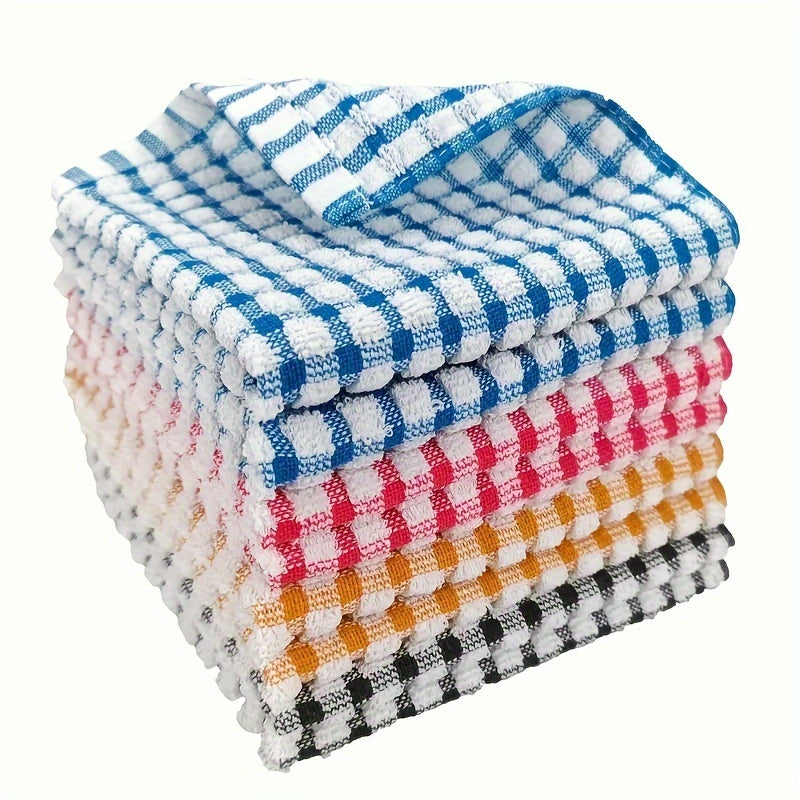 5/10-Pack of 100% Cotton Dish Cloths, Super Absorbent Hand Wash Only Kitchen Towels with Space Theme, Reusable Cleaning Cloths for Dishes and Countertops