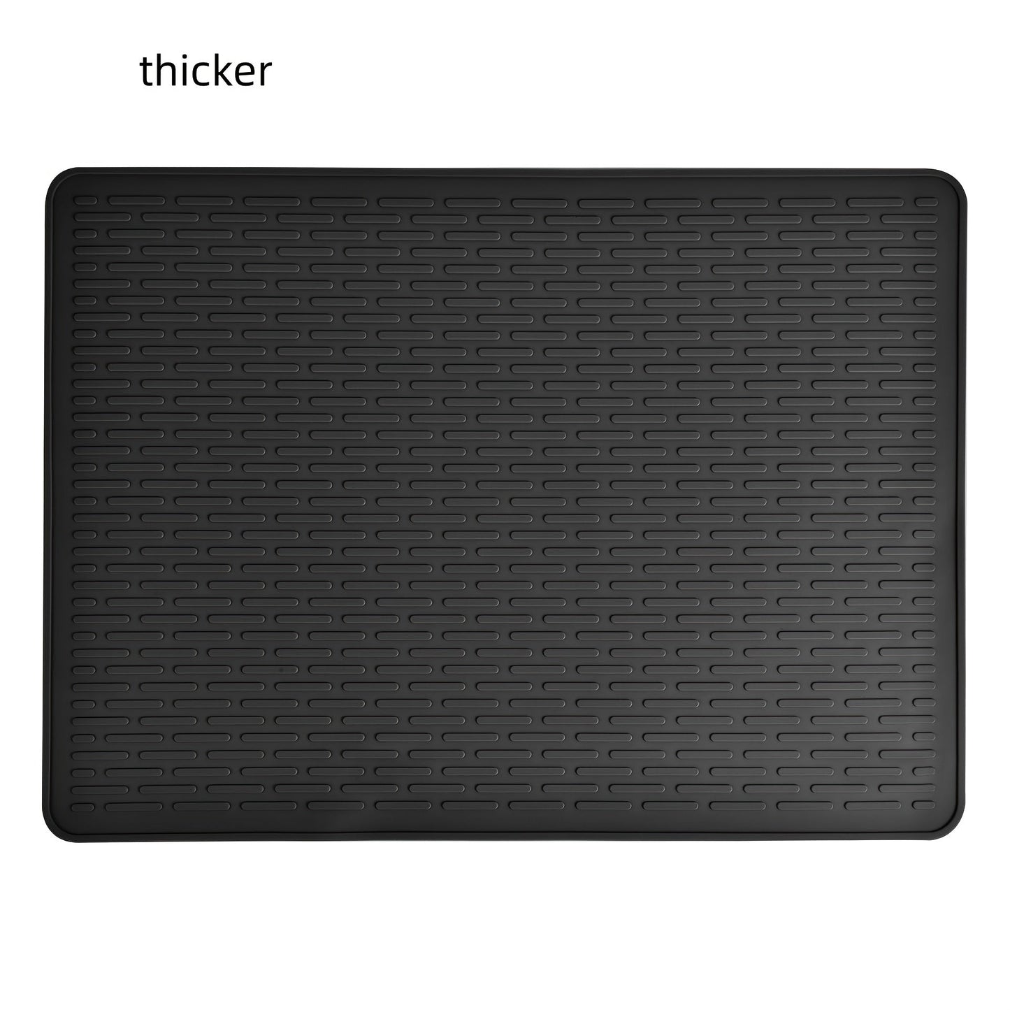 Silicone Stove Top Protector Mat - Extra Large Size, Heat-Resistant and Waterproof with Raised Edges for Electric & Gas Ranges, Non-Slip Black Kitchen Stove Cover, Perfect for Cooking & Dining