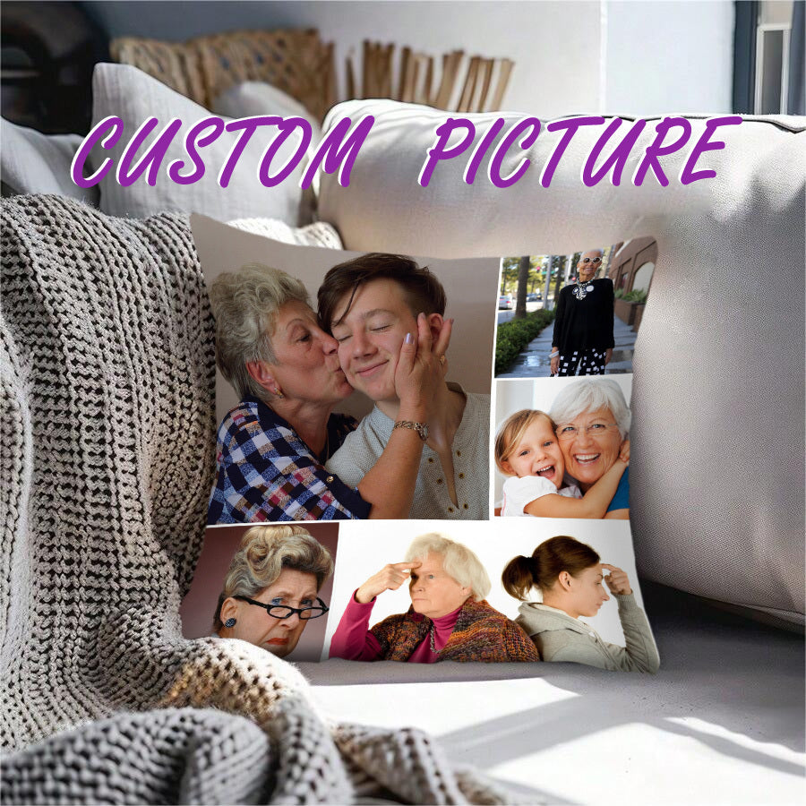 Customizable Pillowcase featuring a Personal Photo - Made with Soft Polyester, Zippered Design for Sofas and Beds - Ideal Present for Valentine's Day, Christmas, or Halloween - Easy to Clean in Washing Machine