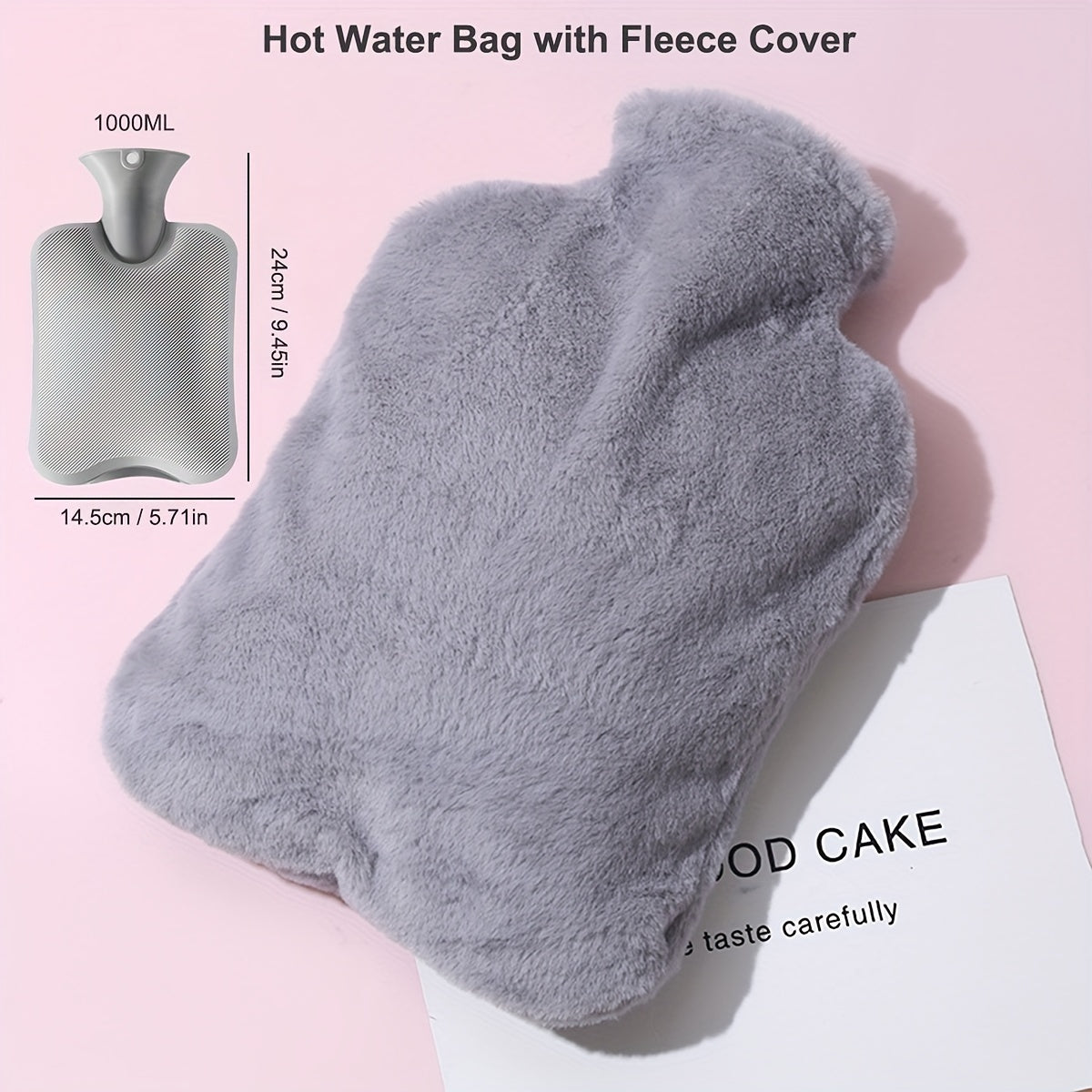 Stay warm and cozy with our 1000ml large-capacity hot water bottle. Made from durable PVC, this soothing hand warmer is perfect for relaxing warmth. Add an optional plush fleece cover for added comfort, making it ideal for cozy reading and bedtime. This