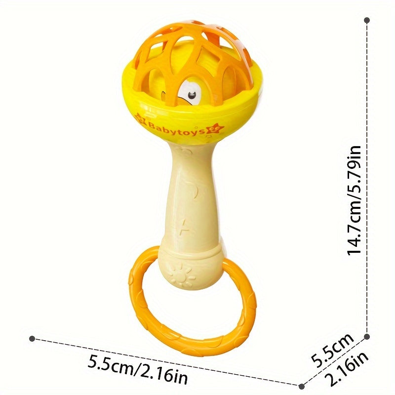 Perfect for 0-3 year olds, the 2024 Trendy Youngsters Hand Rattle Toy Set is a must-have. This set includes a Vibrating Grip Strength Trainer and Soothing Sound feature, all made from durable Yellow PP Material. It makes for the ideal Halloween or