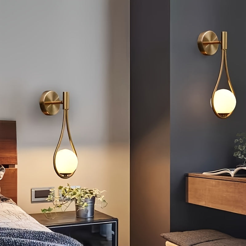 Light Luxury Nordic wall light for living room and bedroom decor, with simple, creative design.