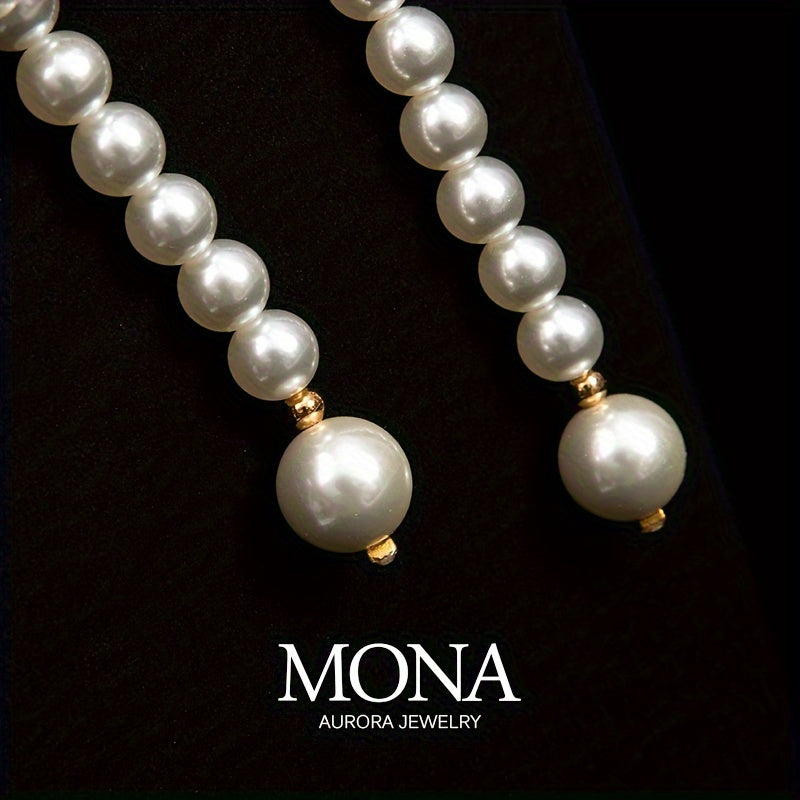 Classic French-Inspired Shell Pearl Necklace, Perfect for Everyday or Special Events, a Timeless and Elegant Piece of Luxury Jewelry with Versatile Long Chain