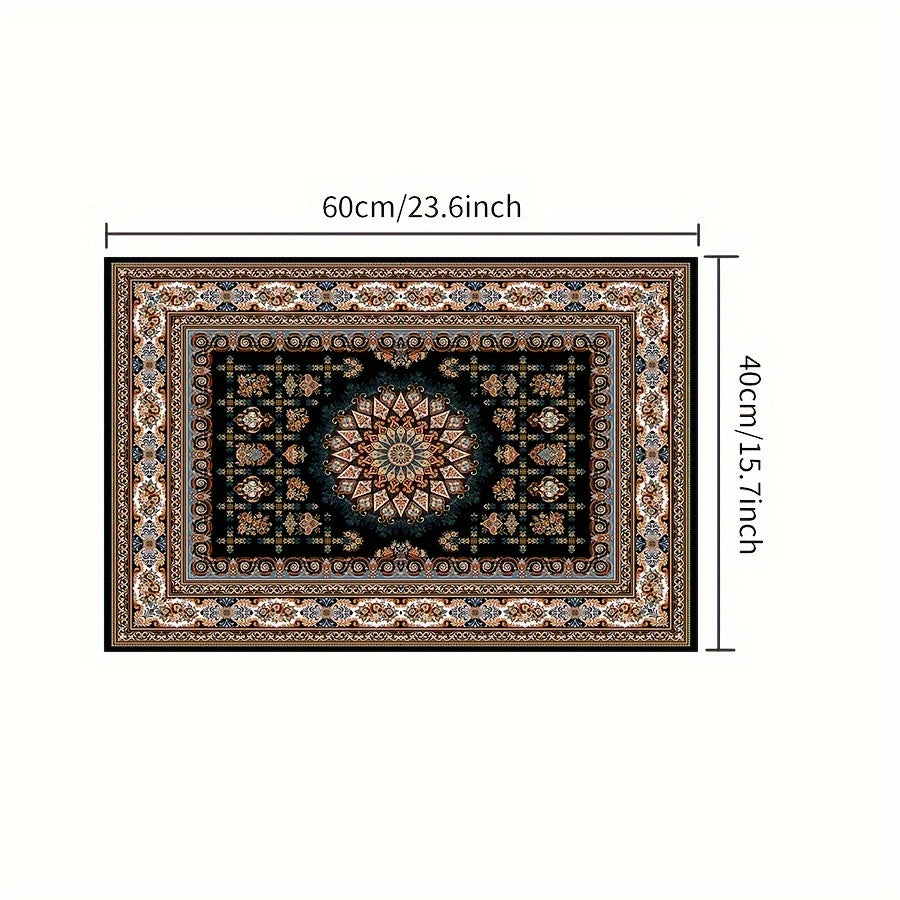 The best choice for home and hotel, this new design retro Persian pattern crystal velvet material comes in sizes 40*60cm and 50*80cm.