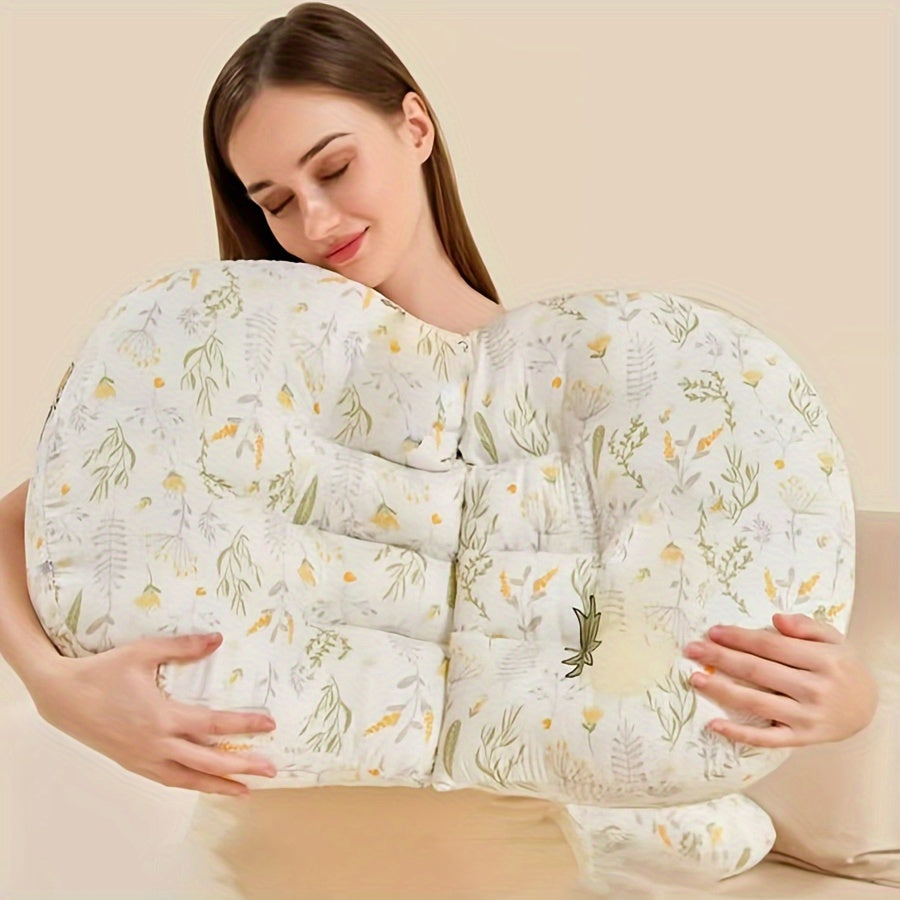 Perfect for pregnancy comfort, this ultra-soft maternity pillow provides waist support and belly relief for side sleeping.