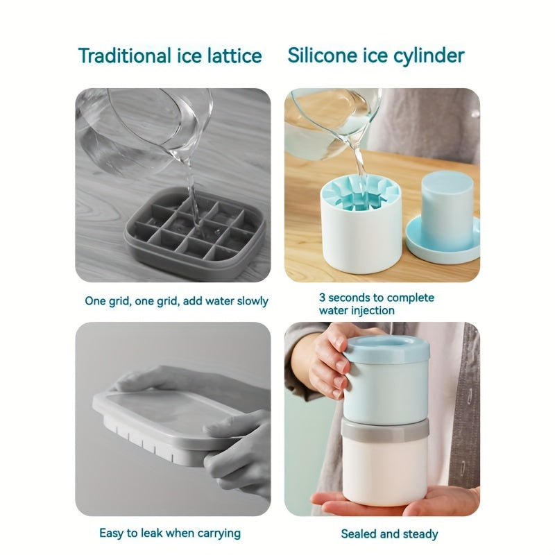 Create Perfectly-Shaped Ice Cubes Effortlessly with our Easy-Release Silicone Ice Cube Mold - Makes Up to 60 Cubes! Must-Have Kitchen Accessory