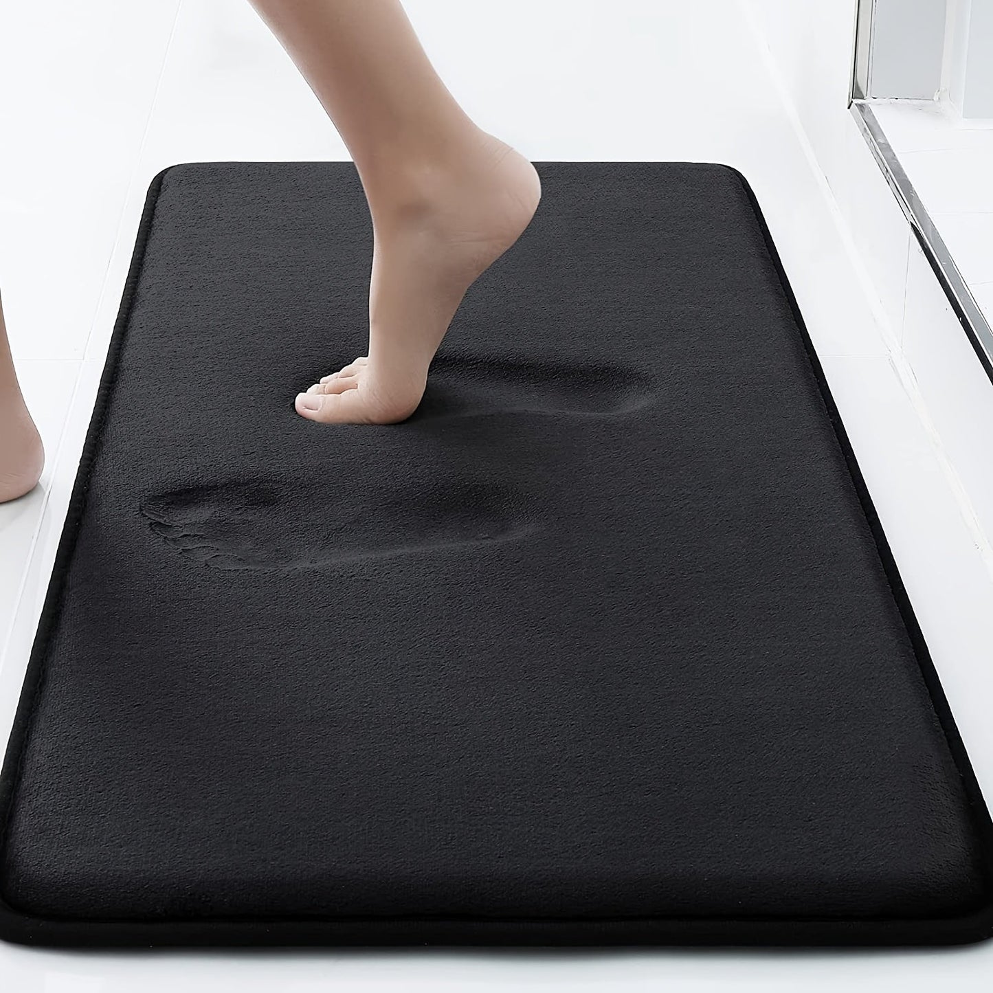 Indulge in Luxurious Comfort with our Ultra-Soft Memory Foam Bath Mat measuring 39.88cm x 59.94cm. It is Super Absorbent, Non-Slip, and Machine Washable, ensuring a Quick Dry for use in the Kitchen, Bathroom, Bedroom, or Living Room. Elevate your Home