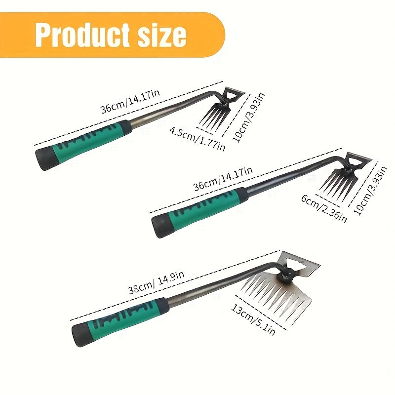 2024 Upgraded Weed Puller Tool with Ergonomic Handle, Heavy-Duty for Outdoor Farming and Gardening.