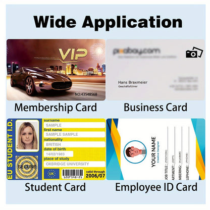 Specialist ID CARD offers premium blank PVC cards for ID badge printers, compatible with most photo ID badge printers.