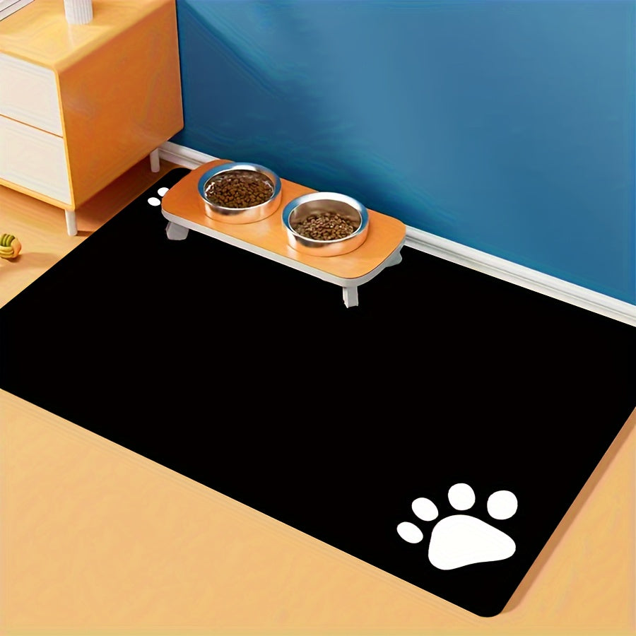 Soft non-slip pet mat for dogs, absorbs liquids quickly, easy to clean.