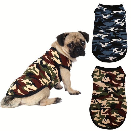 Camouflage Print Dog Vest for Small and Medium Pets