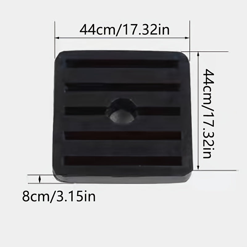 Air conditioning gaskets available in 4 or 8 pieces to reduce low frequency noise caused by vibration, extending the life of air conditioning units. Made of rubber insulation material.