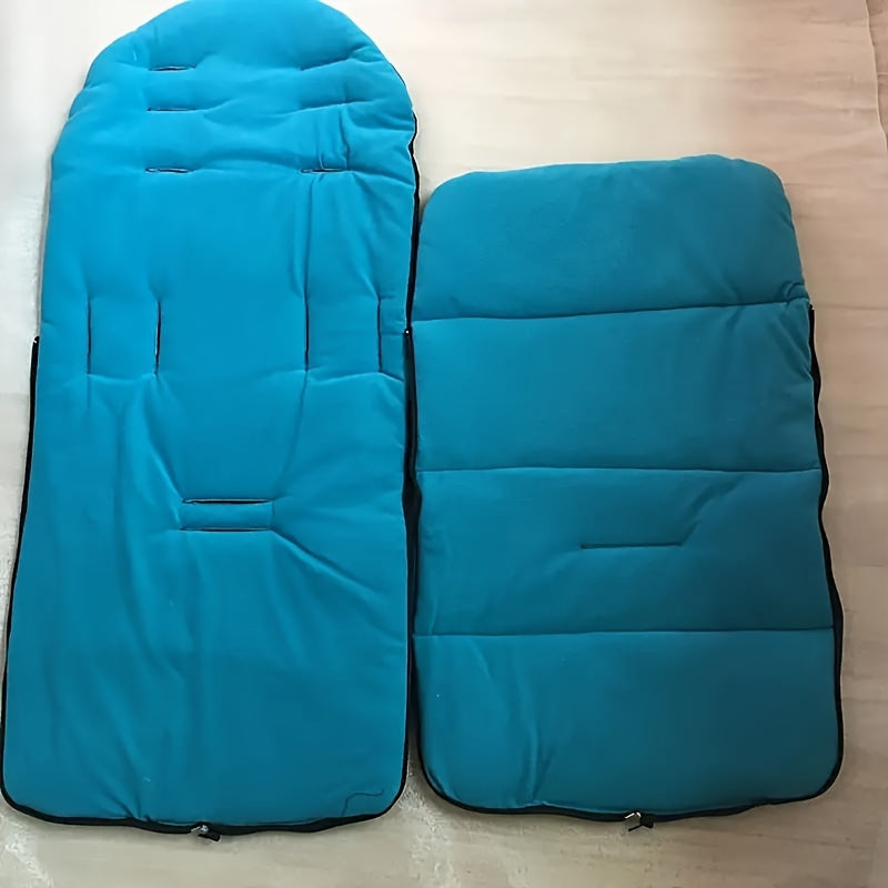 Stay warm and protected during the colder months with this windproof and cozy stroller foot cover pad. Made of durable polyester material, this accessory is ideal for young children's strollers and provides excellent protection against snow and chilly