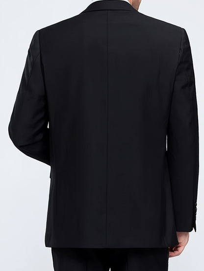 Stylish black blazer for men - perfect for business, weddings, and all occasions.