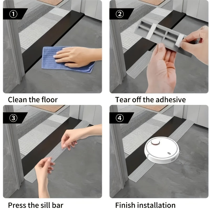 Easily replace the Sill Bar Step Ramp Climbing Mat on your Eufy, Xiaomi, Roborock, or iRobot vacuum with this plastic replacement. The vacuum adhesive floor attachment comes in Yellow, Black, Grey, or White.