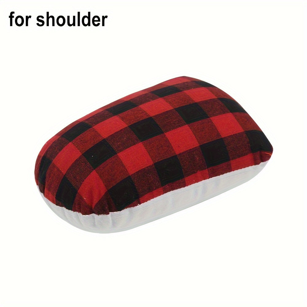 Professional Ironing Tool Set of Black and Red Plaid Ironing Pads - Includes Ironing Pillow, Shoulder Sleeve Pad, and Portable Anti-Scalding Small Household Ironing Artifact