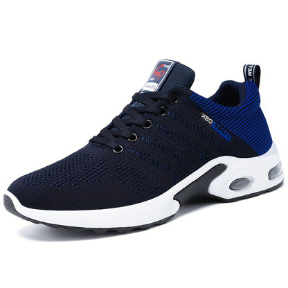 Breathable low top athletic sneakers for men with PVC sole and soft fabric upper/inner/insole, ideal for spring/fall season.