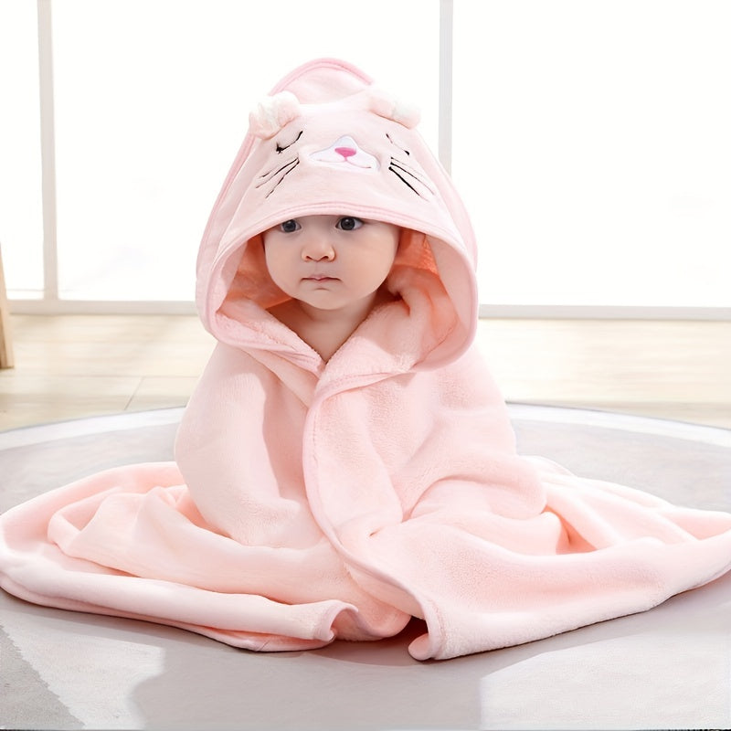 The Bathrobe Bath Plus Size Baby Bath Towel is made with ultra-fine fiber for super strong water absorption and quick drying. It can be used in the bathroom, at the beach, or as a fun cartoon cloak. Perfect for a Christmas, Halloween, or Thanksgiving