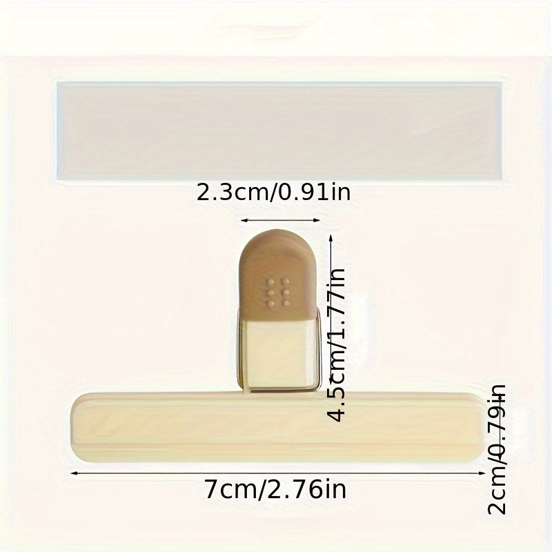 Set of 2 Food Bag Clips: Includes Large and Small Clips, Plastic and Metal Kitchen Tools for Sealing Snacks and Food Bags