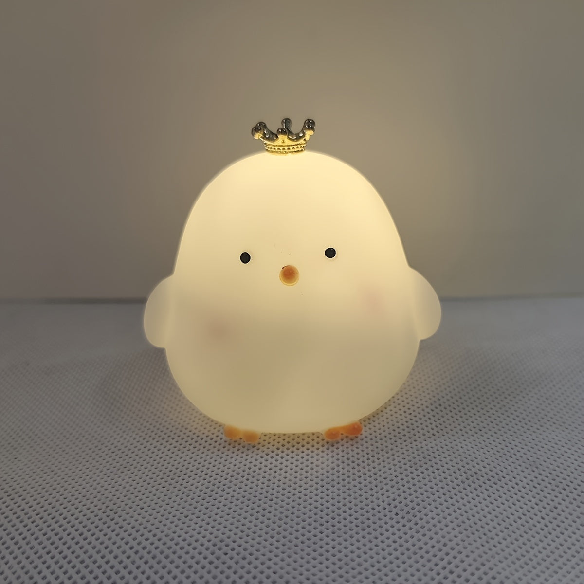 Modern Minimalist Chicken LED Light, Battery-Powered Tabletop Lamp for Bedroom or Office, Ideal Gift - Plastic, Toggle Control, Freestanding, Non-Rechargeable Button Battery, No Laser, Versatile for any Room.