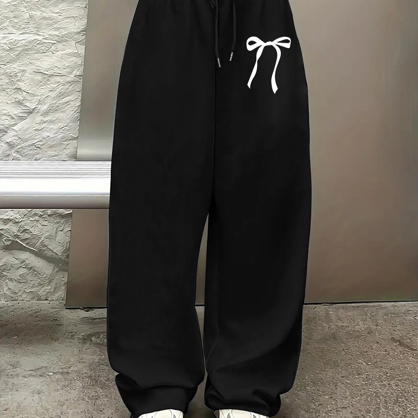 Women's Fashion Printed Joggers with Drawstring Waist, Pockets, and Hip-Hop Style