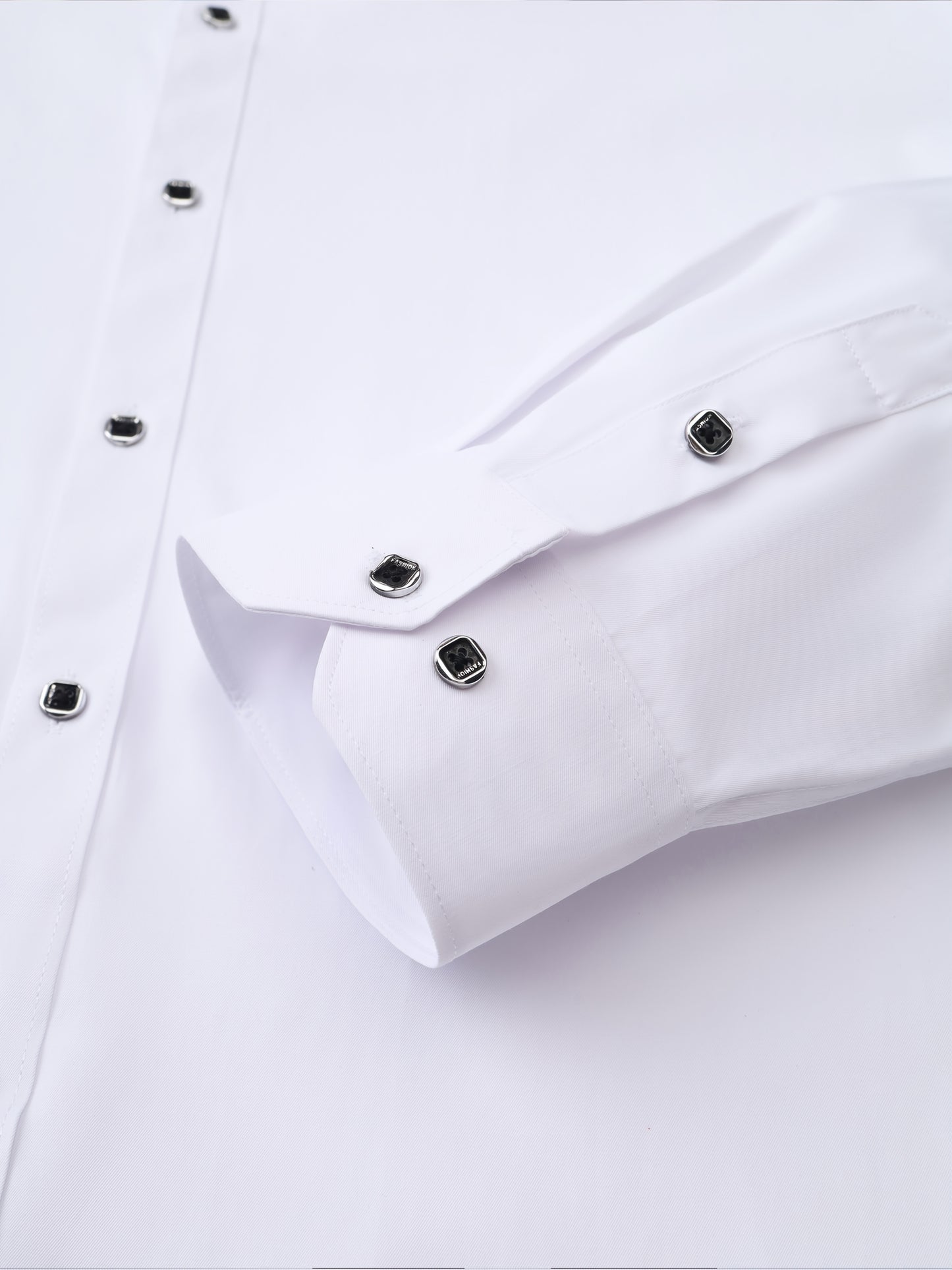 2 Men's Plus Size Dress Shirts, Long Sleeve Collared Button-Ups for Business in Spring/Fall