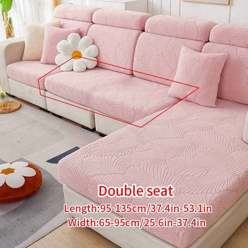 Non-slip elastic sofa slipcover protects furniture year-round in any room.