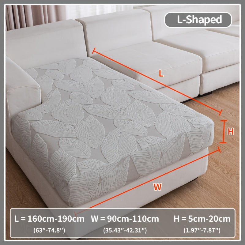 Waterproof elastic sofa cover suitable for all seasons, featuring a modern non-slip design for living room or office decor.