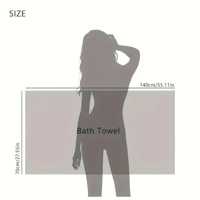 1/2 pack of 68.58 x 137.16 cm microfiber bath towel set. Ultra soft, highly absorbent, lightweight, and quick drying. Perfect for body, sport, yoga, spa, and fitness.