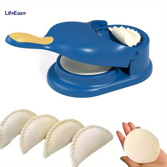 Make perfect dumplings and tortillas effortlessly with the 2-in-1 Easy Dumpling Maker. This manual DIY press is perfect for holidays and family gatherings. Crafted from durable polypropylene, this food-safe kitchen essential is a must-have for any cook.