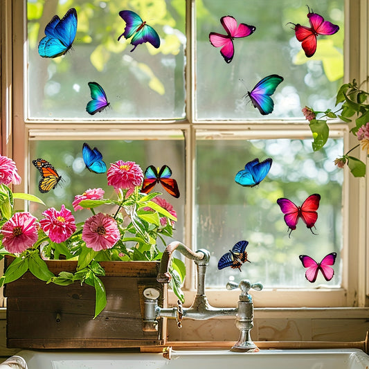 Transform your space with these elegant 1PC Butterfly DIY Glass Stickers. Made of PVC, these peel and stick decals are ideal for glass, windows, bedroom, nursery, and home decor. Add a touch of sophistication with their beautiful animal print design.