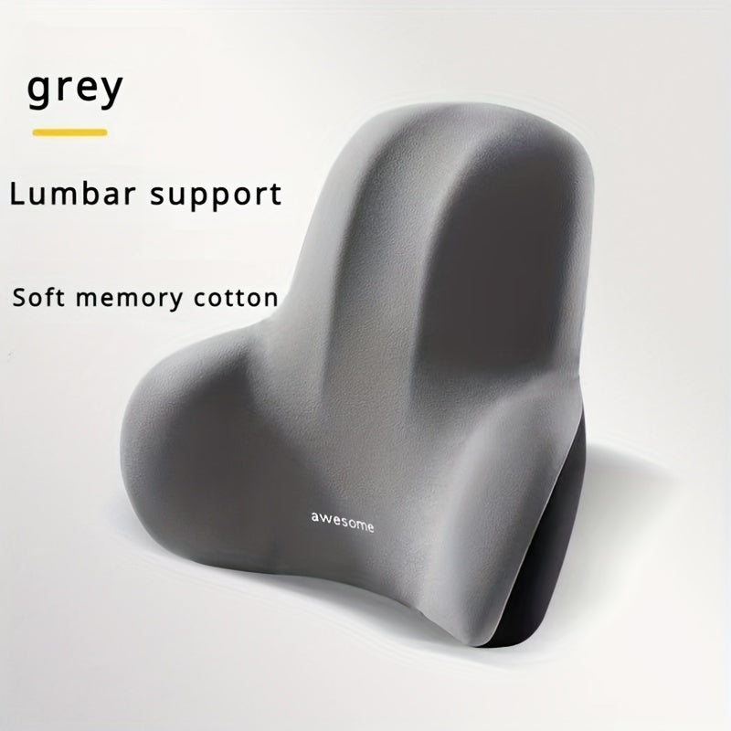 Memory Foam Chair Cushion Set with ergonomical design, hand washable, ideal for office and home use, in black color.