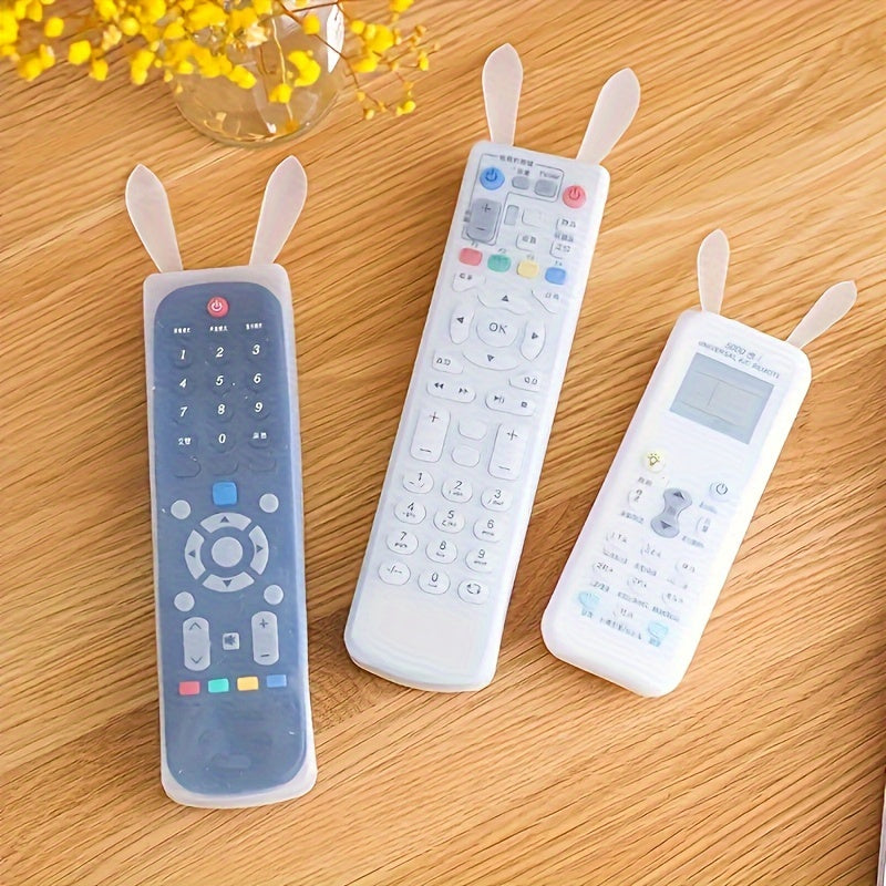 Rabbit ear dustproof and shockproof remote control protective cover for night light and TV air conditioner.