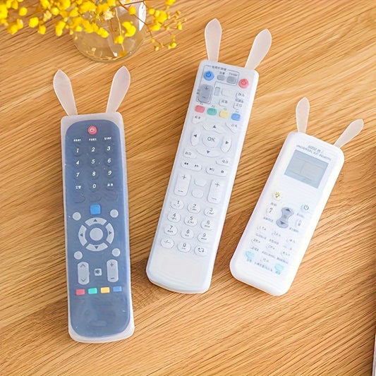 Rabbit ear dustproof and shockproof remote control protective cover for night light and TV air conditioner.