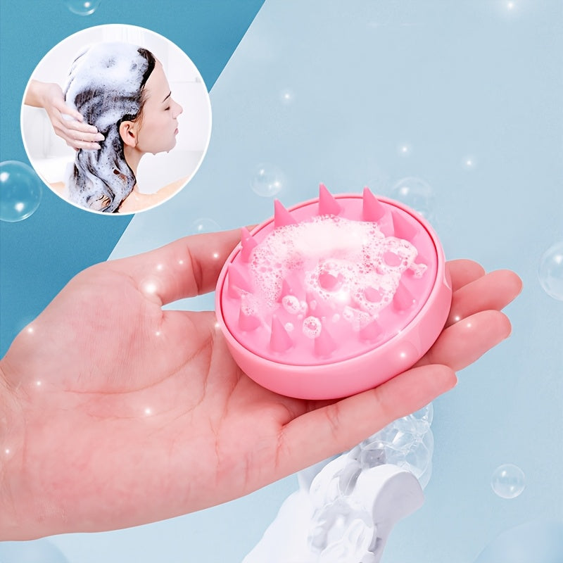 Silicone shampoo brush: Scalp and body massager, hair washing comb, shower and bath brush. No battery or fragrance.