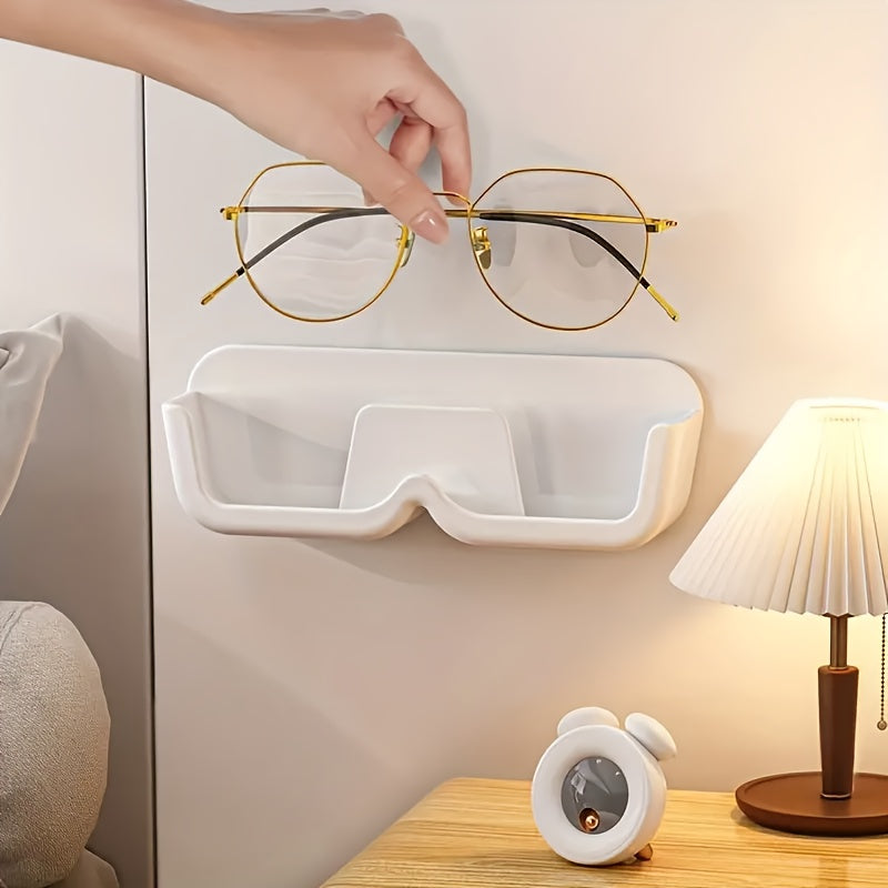 Wall-mounted glasses storage rack for stylish and space-saving home organization. Makes a great gift for Christmas, New Year, men, or women.