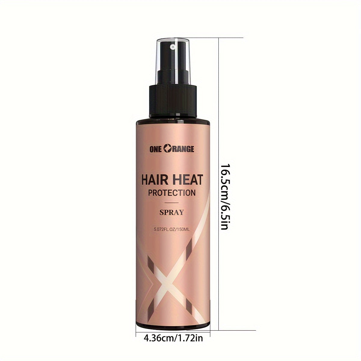 150ml Hair Heat Protection Spray with Keratin for moisture and elasticity.