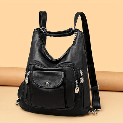 Casual shoulder bag with water bottle holder, perfect for sports and vacation.