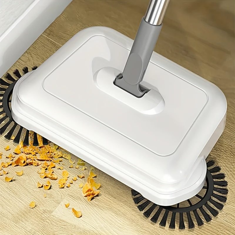 The 3-in-1 Hand Push Sweeper, Broom & Dustpan Set is a versatile cleaning tool that is perfect for hard floors in any room of the house. With an extendable handle and easy-clean design, this set is ideal for use in the bedroom, bathroom, kitchen, and