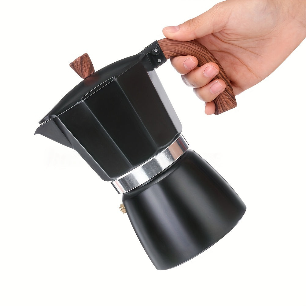 300ml Aluminum Coffee Maker with Moka Cafeteira Expresso Percolator Pot for Italian Concentrated Drip Coffee