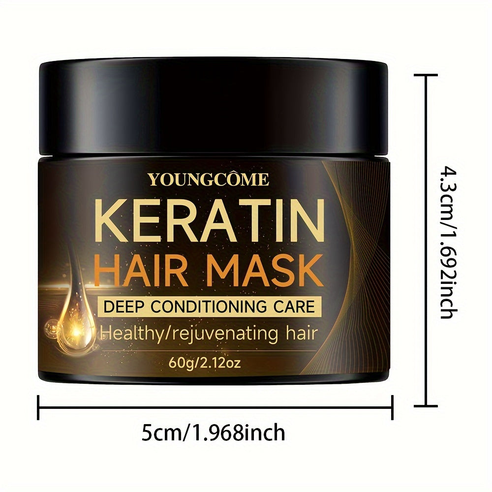 Keratin Hair Mask for all hair types, with plant squalane.