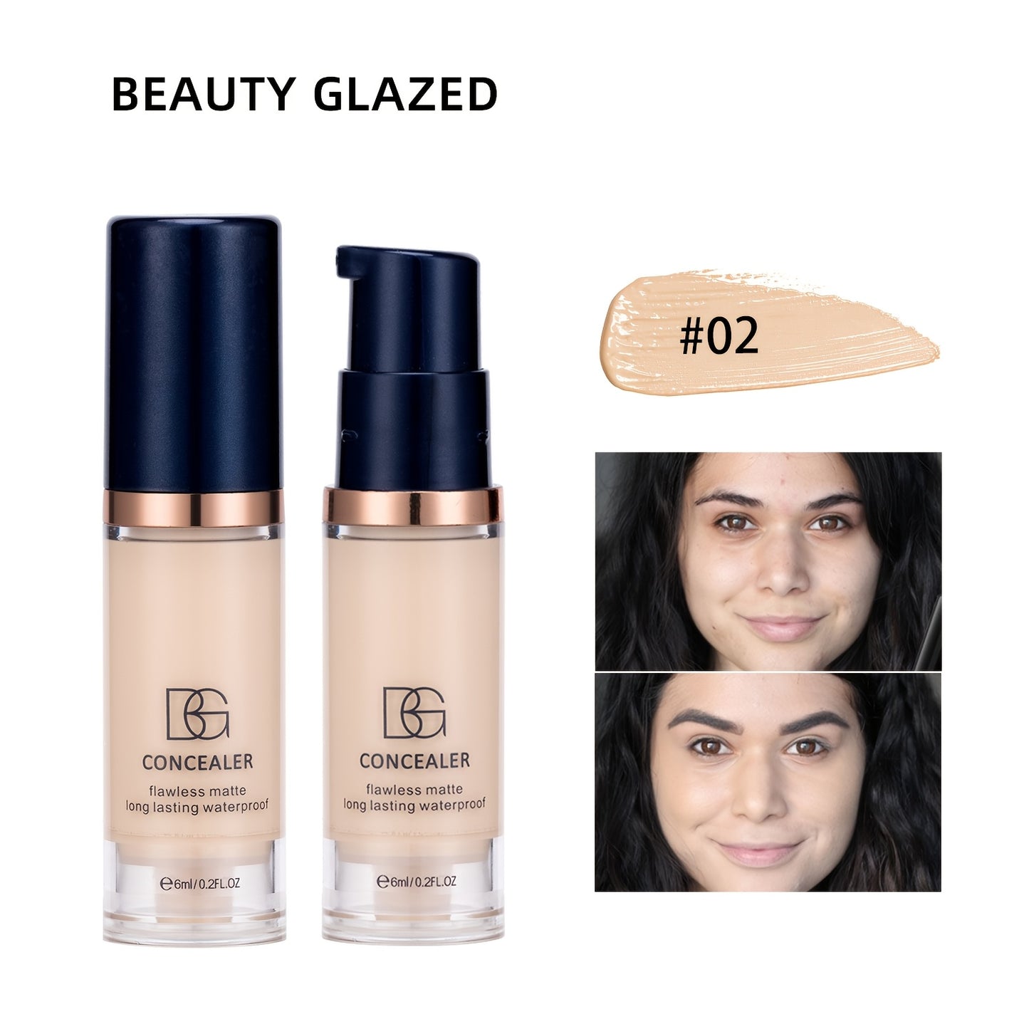 Concealer that moisturizes and covers dark circles and blemishes with long-lasting, waterproof formula. Suitable for all skin types.