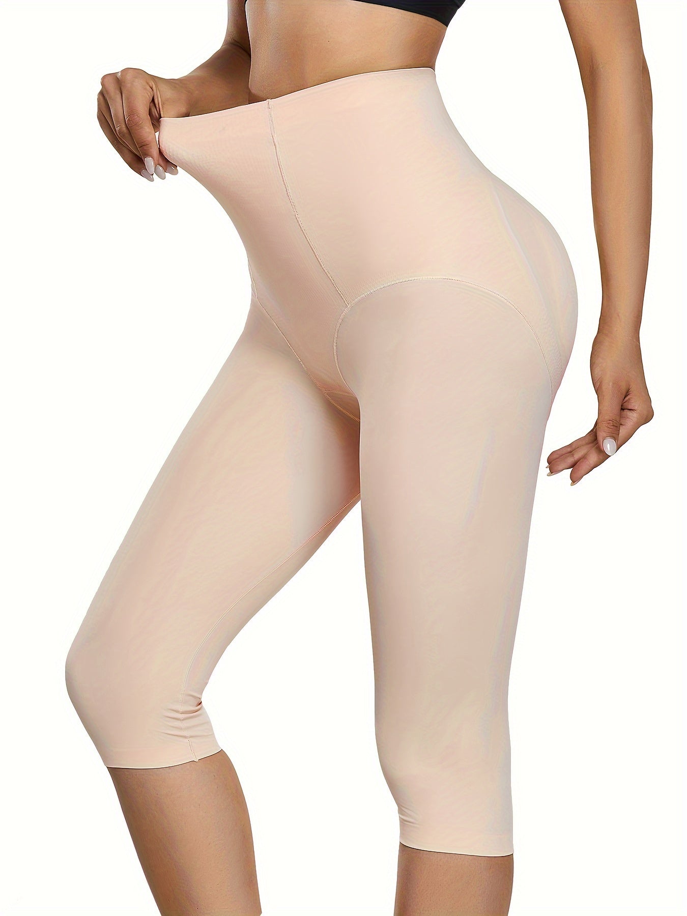 Shaping shorts and capri pants for women with tummy control and compression.