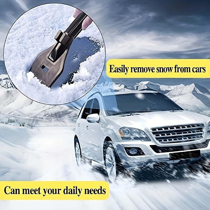 Kit for removing winter snow - includes a detachable snow shovel, brush, and ice scraper for cars, trucks, and gardens. Perfect for outdoor, glass, walls, and patio snow removal. Comes with a convenient carry bag.