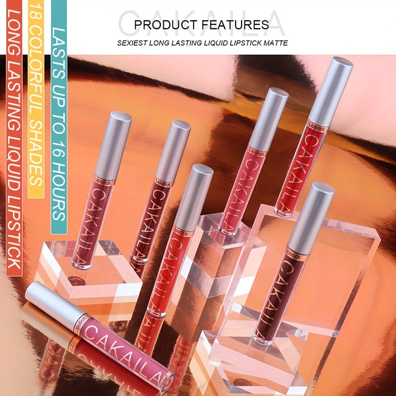 CAKAILA 6-Color long-lasting and waterproof lip gloss set for women.