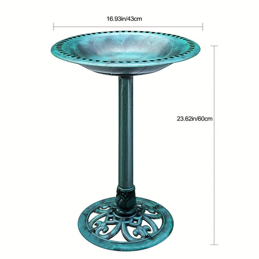 1 garden bird bath pedestal made from PP material for hummingbirds and various bird species.