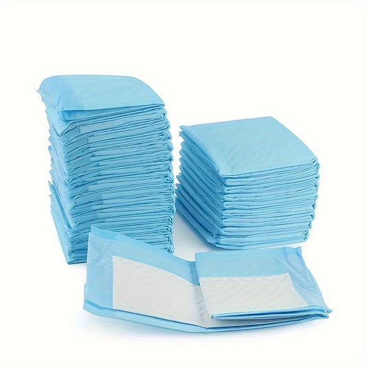 Leak-proof, absorbent dog pee pads for housebreaking and incontinence management.