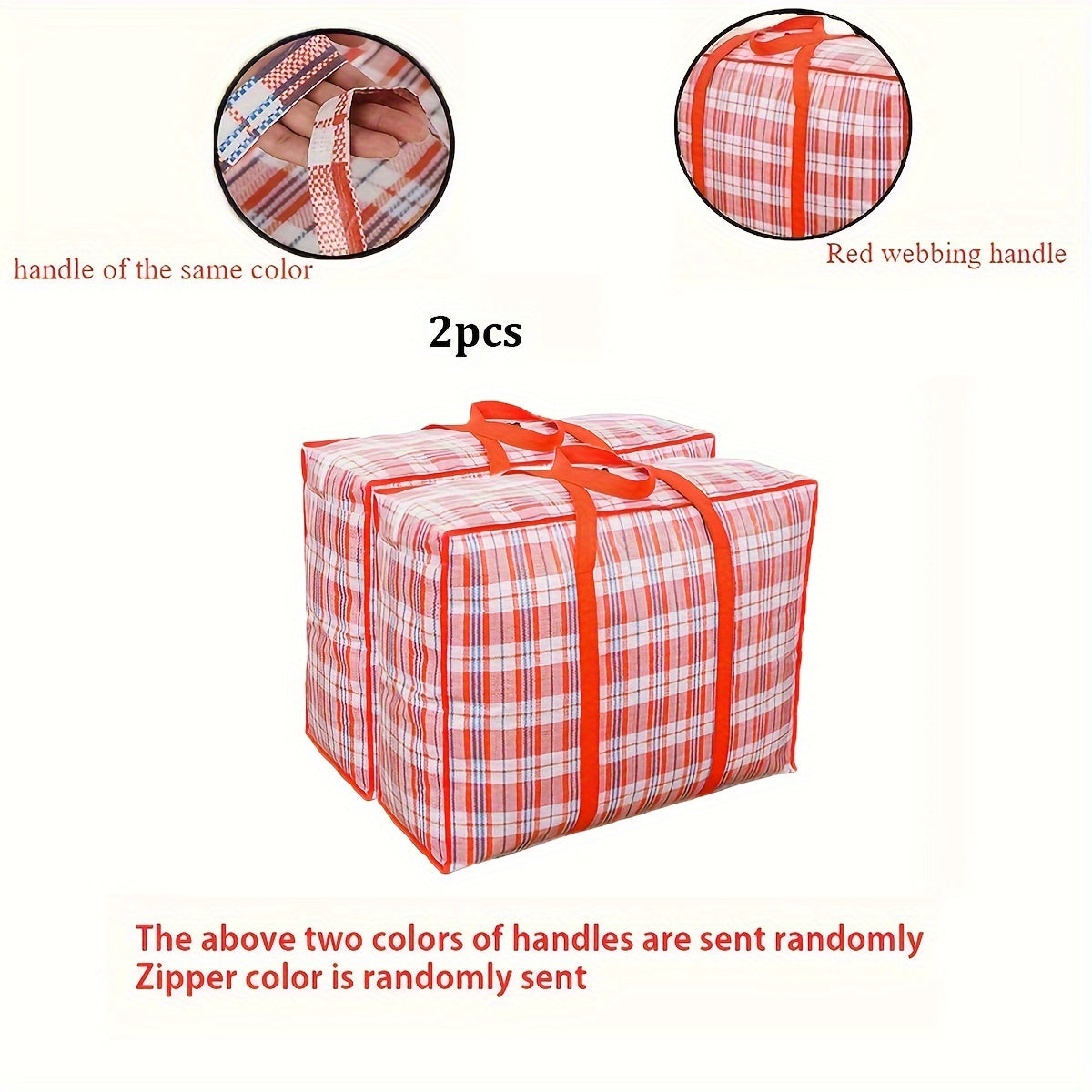 Foldable Storage Bags with Handles - Available in Sets of 1/2/3/4, Perfect for Organizing Quilts & Clothes during Seasonal Changes, Travel, and Moving